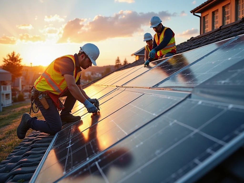 O que é Energia Solar? Descubra tudo sobre essa fonte renovável de energia 2 Painéis solares fotovoltaicos para gerar energia
